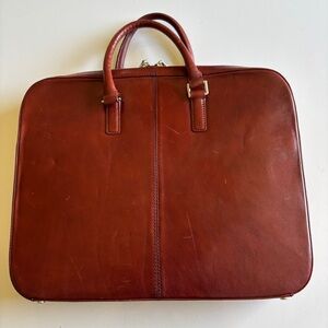 Hobo International Vintage Leather Brown Briefcase